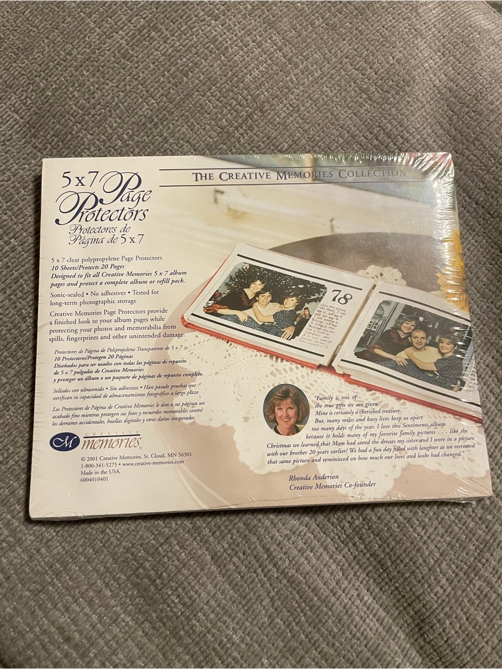 New Creative Memories 5 x 7 PAGE PROTECTORS - Old Style 10 Sheets Sealed Retired